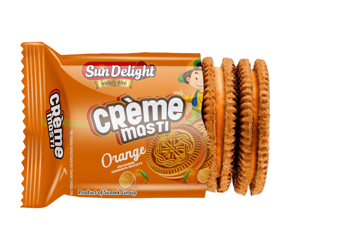 Creme Masti Orange packet opening