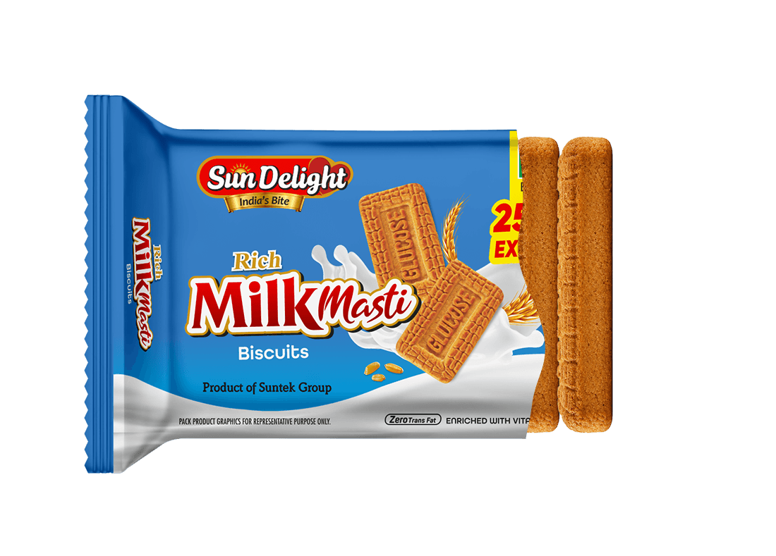 Milk Masti packet opening
